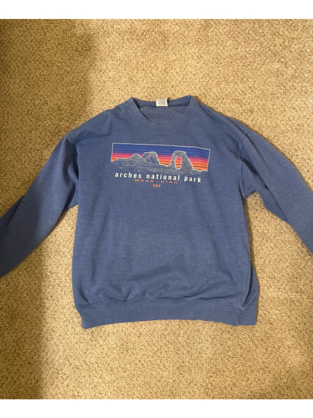 Arches National Park Blue Graphic Crewneck